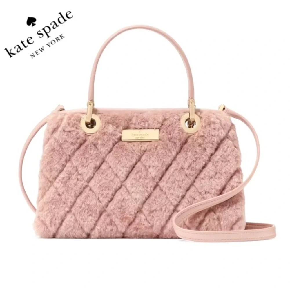 NWT KATE SPADE Carey Faux Fur Small Sullivan Satchel‎ - Picture 10 of 10